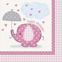 Baby Shower - Umbrellaphants - Napkins
