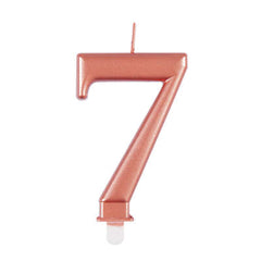 Candle - Numbers 0 - 9 - Rose Gold