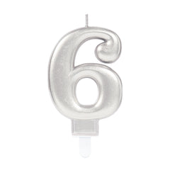Candle - Numbers 0 - 9 - Silver
