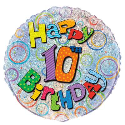 Foil Balloon - 18" - Age 10