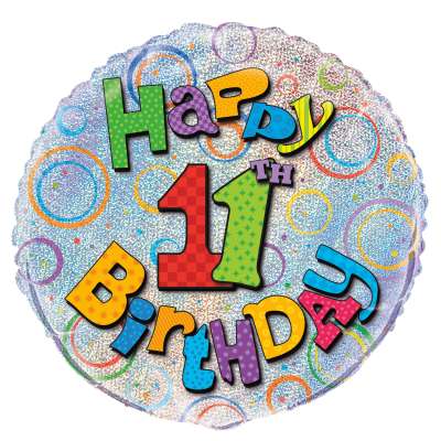 Foil Balloon - 18" - Age 11