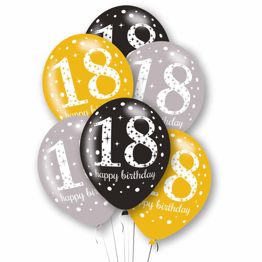 Latex Balloons - Birthday - Ages 18 - 100
