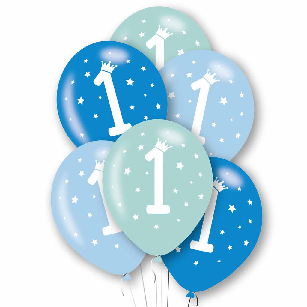 Latex Balloons - 1st Birthday - Blue