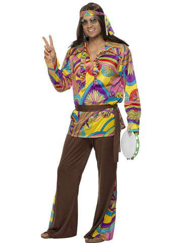 60's/70's Hippie Man Costume - Psychedelic