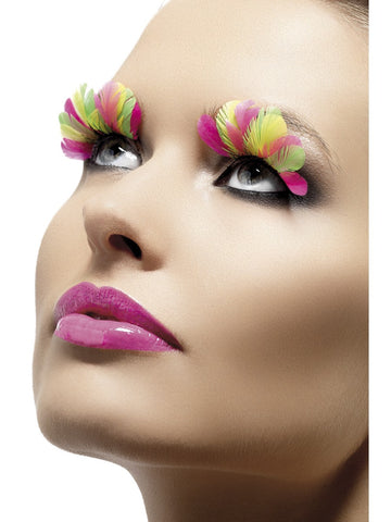 Eyelashes - Feather - Neon