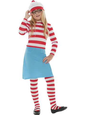 Where's Wally Wenda Costume - Childs