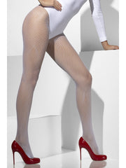 Tights - Fishnet - White