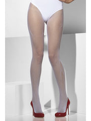 Tights - Fishnet - White