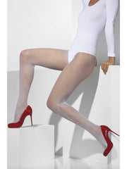 Tights - Fishnet - White
