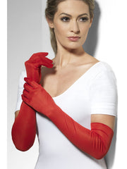 Gloves - Long - Black/White/Red