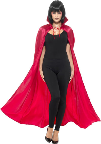 Cape - Red - Satin - Unisex