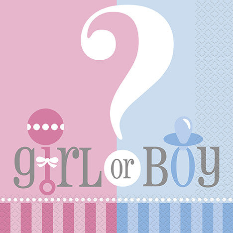Baby Shower - Boy or Girl? - Napkins