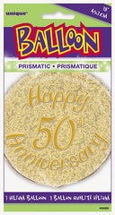 Foil Balloon - 18" - 50th Anniversary