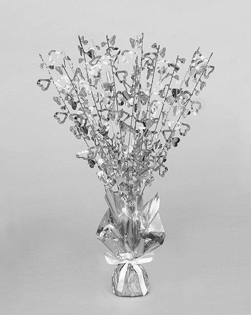 Glitz Centrepiece - Hearts - Silver