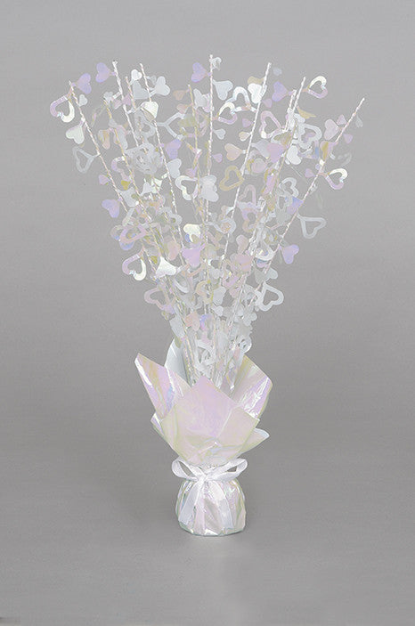 Glitz Centrepiece - Hearts - Iridescent