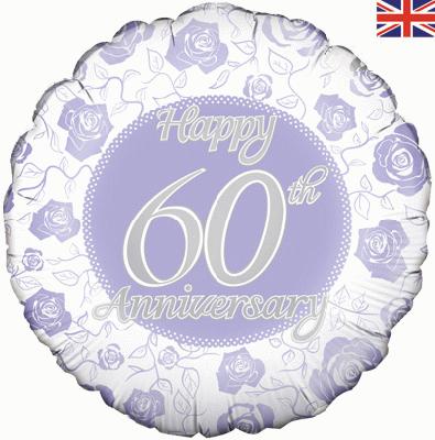 Foil Balloon - 18" - 60th Anniversary