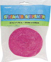 Crepe Streamer - Hot Pink