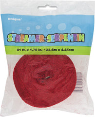 Crepe Streamer - Red