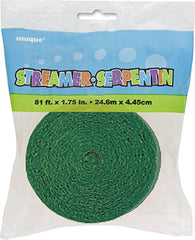Crepe Streamer - Emerald Green