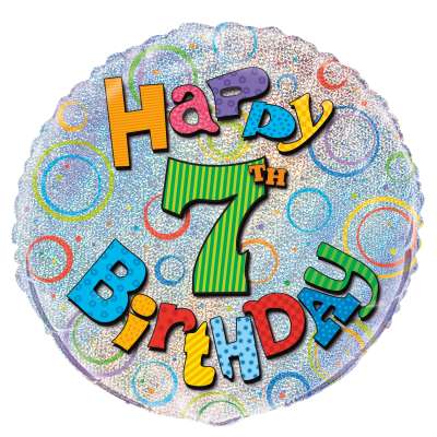 Foil Balloon - 18" - Age 7