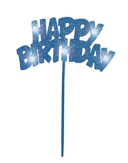 Cake Topper - Birthday - Blue