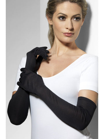 Gloves - Long - Black/White/Red