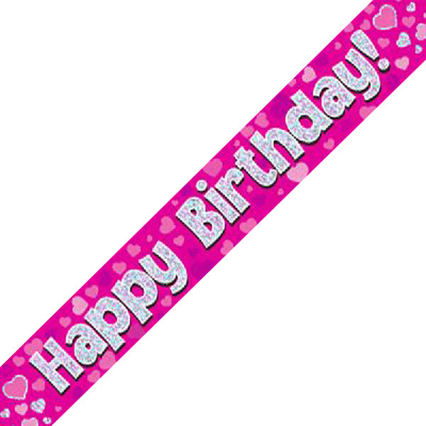 Banner - Birthday - Pink