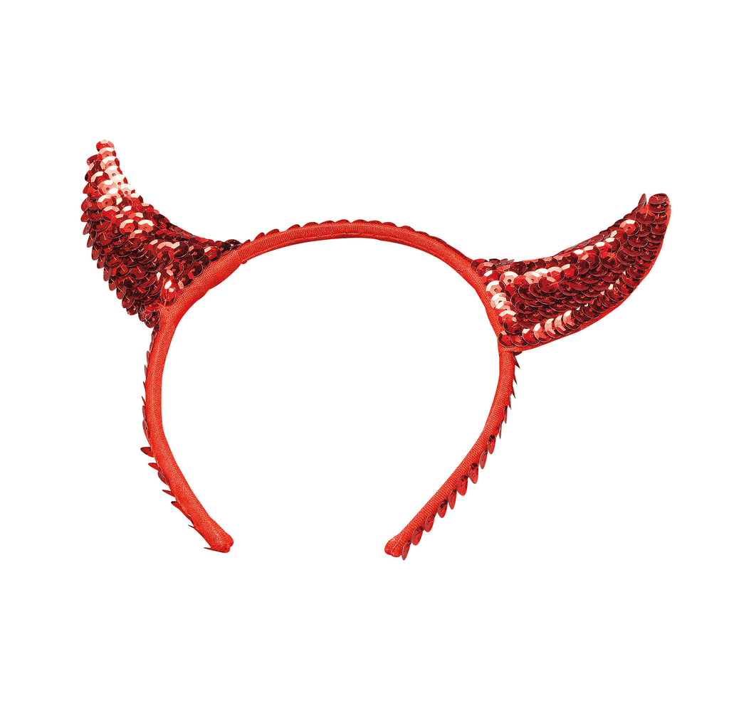 Devil Horns - Sequin - Red