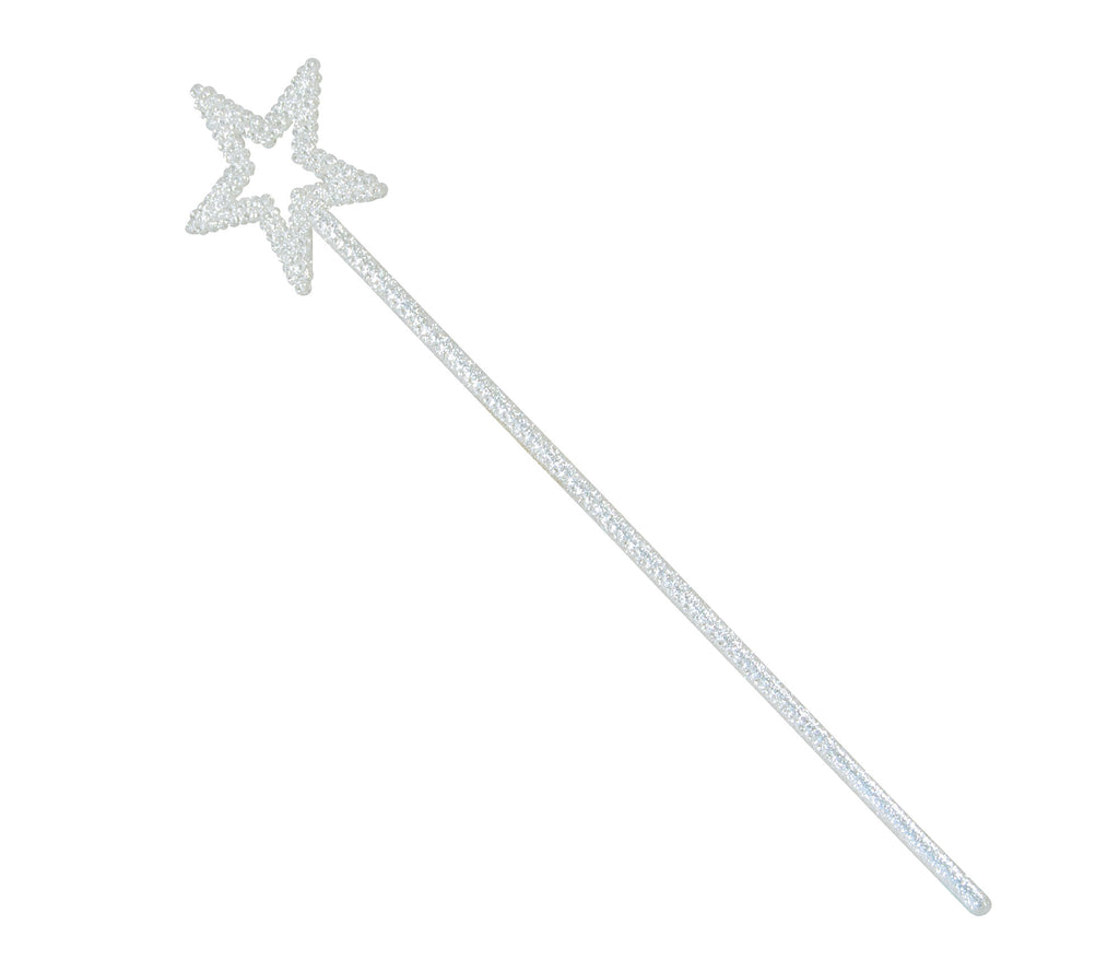 Wand - Star - White Glitter