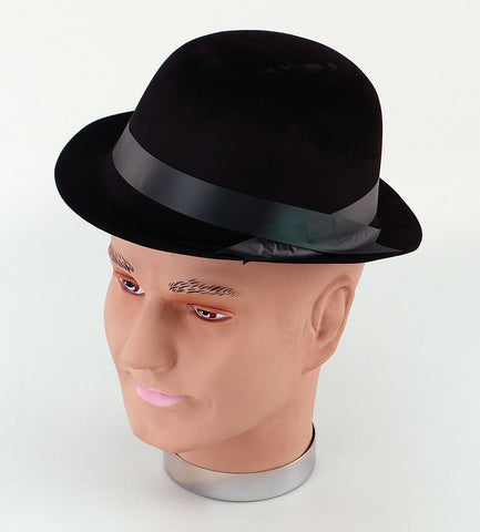 Bowler Hat - Flock - Black