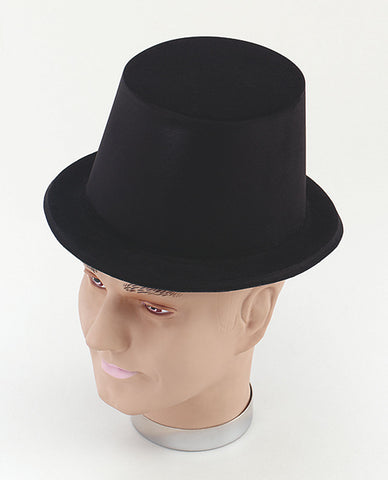 Top Hat - Black - Flock