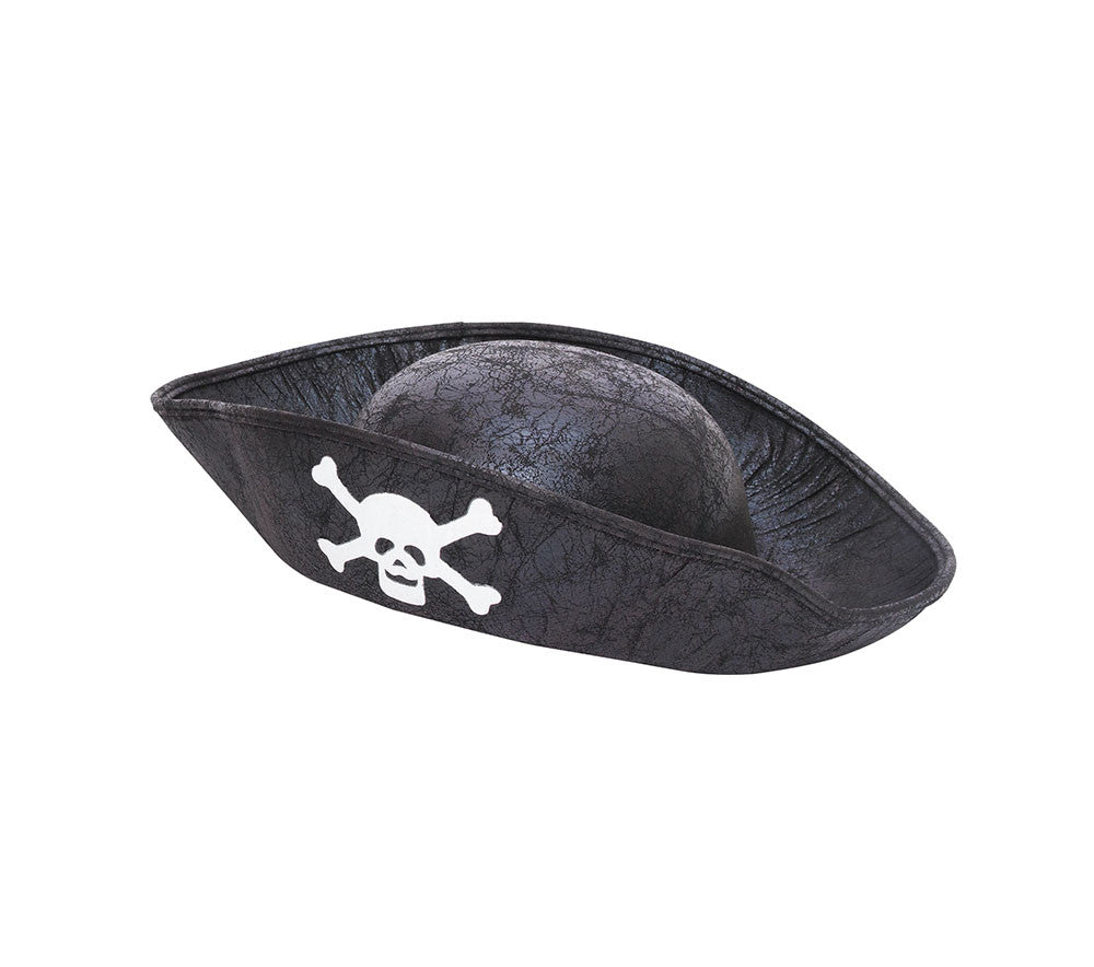 Pirate Hat - Childs - Black/Brown