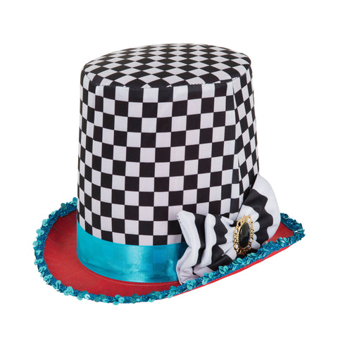 Mad Hatter Chequered Hat