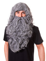 Wizard Wig & Beard Set - Curly