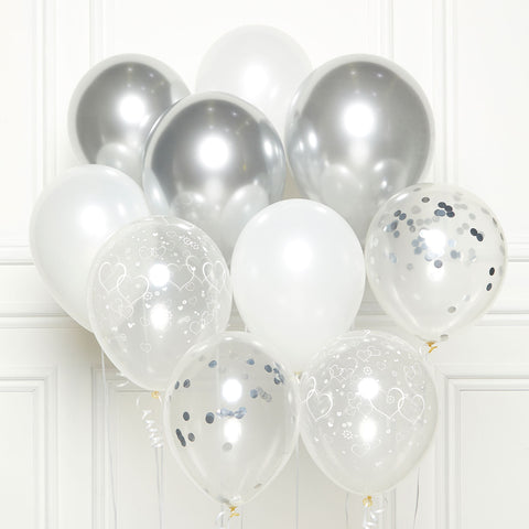 DIY Kit - Latex Balloons - Silver