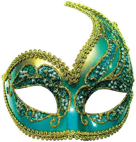 Eyemask - Decorative - Turquoise/Gold