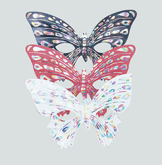 Eyemask - Butterfly - Black/White/Red