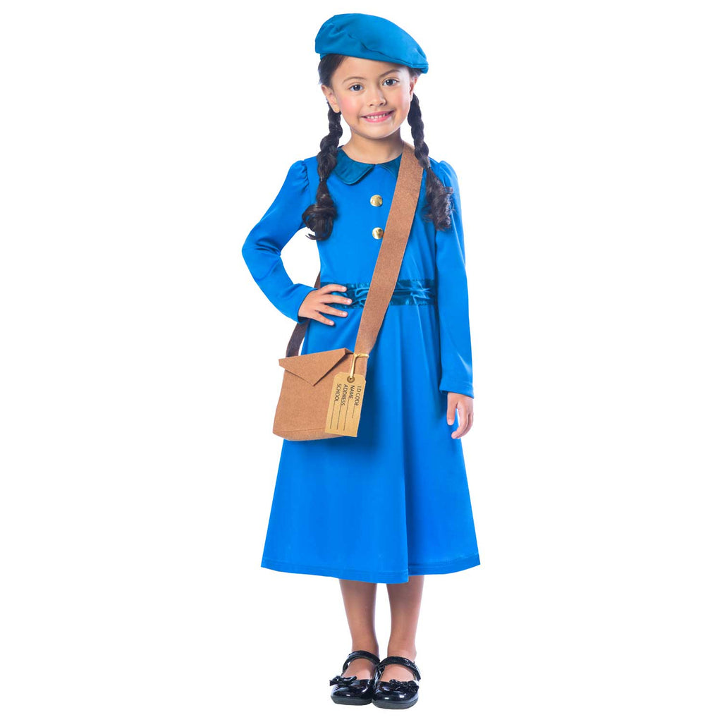 World War 2 Evacuee Girl Costume - Childs