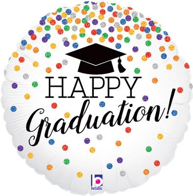 Foil Balloon - 18" - Happy Graduation!