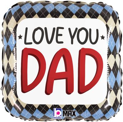Foil Balloon - 18" - Love You Dad