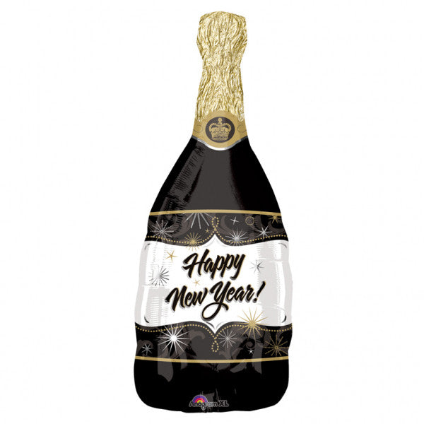 Foil Balloon - Supershape - Champagne New Year