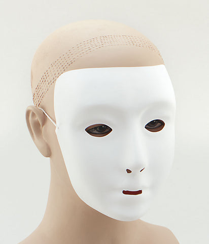 Plain White Face mask