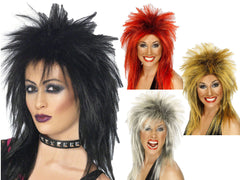 Rock Diva Wig - Black/Red/Ginger/Blonde