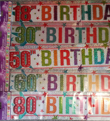 Banner - Birthday - Ages 16 - 90