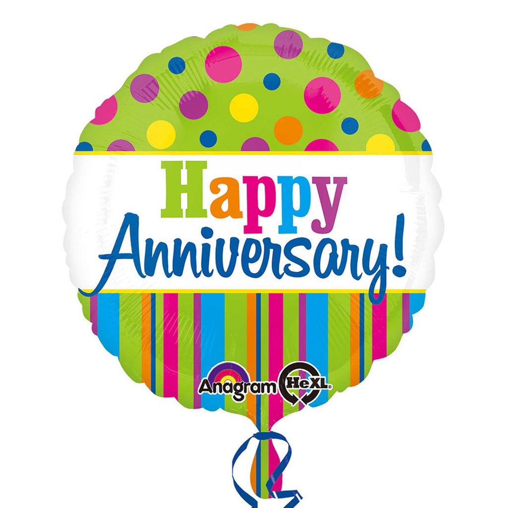 Foil Balloon - 17" - Happy Anniversary