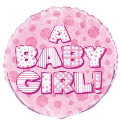 Foil Balloon - 18" - A Baby Girl!