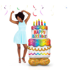 Foil Balloon - AirLoonz - Birthday Cake