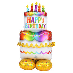 Foil Balloon - AirLoonz - Birthday Cake