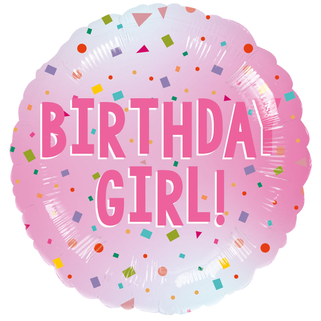 Foil Balloon - 17" - Birthday Girl!