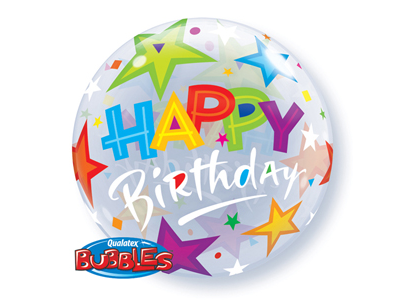 Bubble Balloon - Single - Birthday Stars
